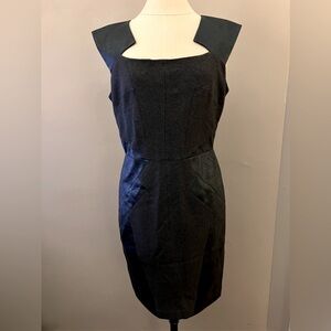 Terri John Faux leather & cotton blend dress Size 12